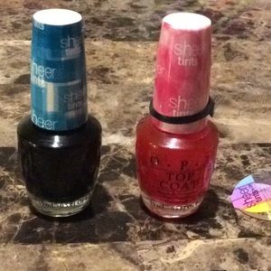 2 OPI sheer tints TOP COAT